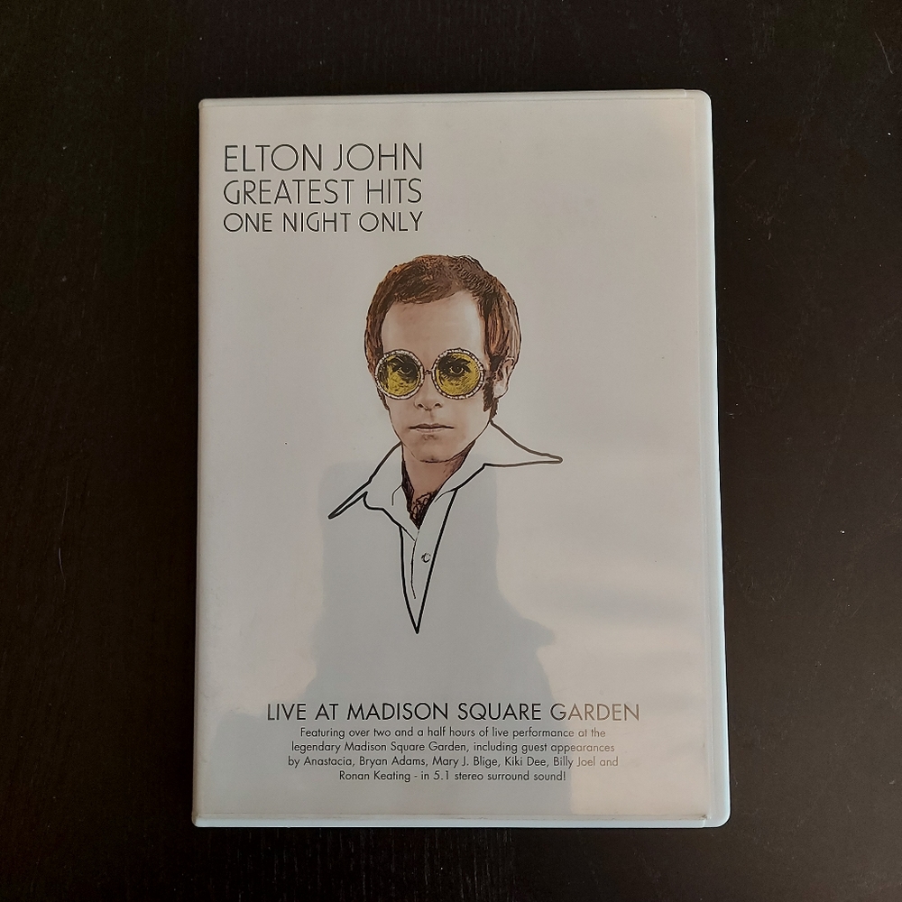 ELTON JOHN DVD ONE NIGHT ONLY - THE GREATEST HITS LIVE AT MADISON SQUARE GARDENS